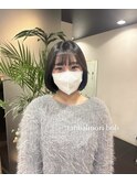 韓国流行りのタンバルモリボブ