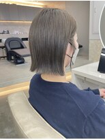 サンド 鹿児島中央(sand)&nbsp;@ayumi_sand グレージュ　ボブ　ヘイリーボブ