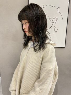 フェンヘアーアイス 中目黒(Fen.hair ici) くせ毛風カールデジタルパーマヘルシースタイル大人美人