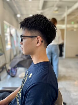 メンズカット バイ ソイクフ(メンズカット by SOY-KUFU) MEN’S HARE アッシュブラックベリーショート