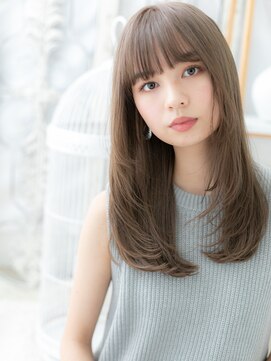 モッズヘア 越谷(mod's hair) グレイアッシュ黒髪前下がりエアストレートh3越谷20代30代40代!