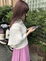 ウニレ バイ センス(unire by sense)&nbsp;【1ブリーチ】ピンクブラウンカラーで大人可愛いカラーに！