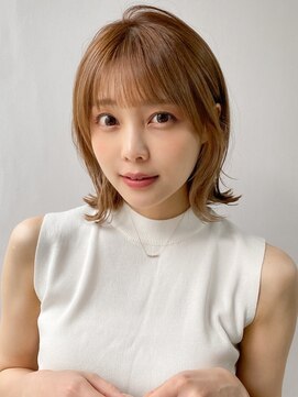 エトラ 渋谷店(etora) 前髪 外ハネボブ イメチェン 美髪 ホワイトブロンド"