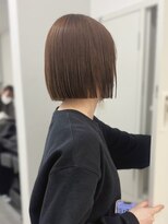 ソワ 北千住(soi)&nbsp;縮毛矯正×切りっぱなしボブ×縮毛矯正ボブ×ブラウンカラー