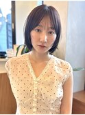 ミニウルフレイヤーカット顔周り前髪韓国ミディアムロング/大宮