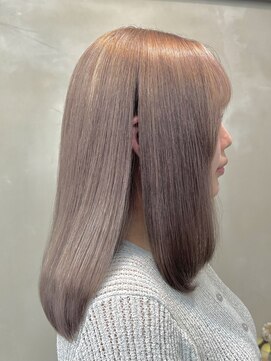 ファビ 渋谷(Fab) くびれヘア/暗めカラー/アプリコットオレンジ/縮毛矯正