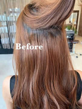 リンイチマルサン(Lin.103) 美髪矯正【髪質改善ストレート】ビフォー×アフター