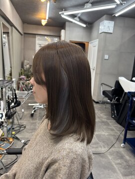 ファビ 渋谷(Fab) くびれヘア/暗めカラー/アプリコットオレンジ/縮毛矯正