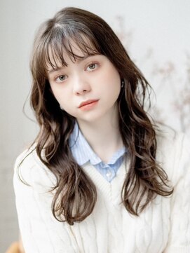 エミュー 大船店(emue) 大船駅ワンカラーブリーチなしダブルカラーオリーブブラウン30代