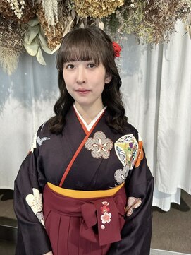 アミー 銀座(Ammy) 卒業式ヘアセット×袴着付け#お呼ばれヘア#ヘアセット#ヘア