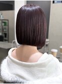 ◎前下がりボブ 髪質改善 ラベンダー大人かわいい