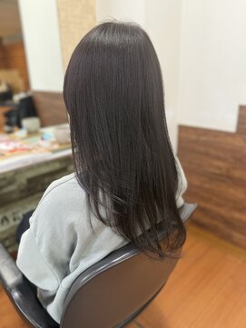 アークスヘアー 大人可愛艶髪秋色カラーくすみベージュくびれウルフロングレイヤ