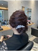 シニヨンアレンジヘア