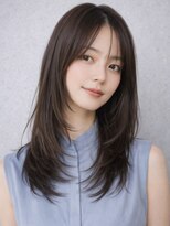 ガーディナ(Gardina)&nbsp;ハッシュカット ロングレイヤー アッシュ 韓国ヘア 20代