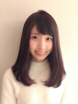 清楚なワンカールの愛されヘア♪ 担当 中野千帆