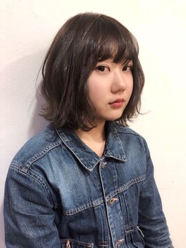 ナンプウ(Nanpu) ≪nanpu≫外国人風グレージュ×外ハネボブ