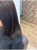ナチュラルストレート☆モカベージュカラー