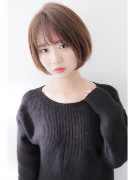 ヘアーサロンロージー 水沢寺小路店(Hair Salon Rosy) シースルーバングのナチュラルボブ