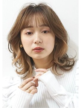 ゼンコー キチジョウジ シェール(ZENKO KICHIJOJI chere) ＼韓国風フェザーバング／ハイトーンカラー×ヘーゼルベージュ