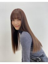 ラフィネ 成増店(raffine)&nbsp;くすみブラウン♪ナチュラルストレートヘア【成増美容室】