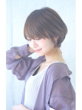 ヘア ルミナス バイ フォルテ(HAIR LUMINAS by FORTE) グレージュカラー/ことりベージュ/ショートボブ/ショートカット/
