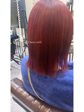 フラッグ(flag) チェリーレッド