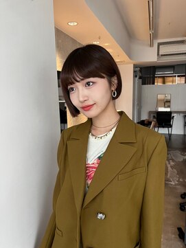 サンド 鹿児島中央(sand) 黒髪/グレーベージュ/レイヤーロング/前髪パーマ[鹿児島中央駅]