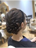 結婚式お呼ばれヘアアレンジ セットアップ