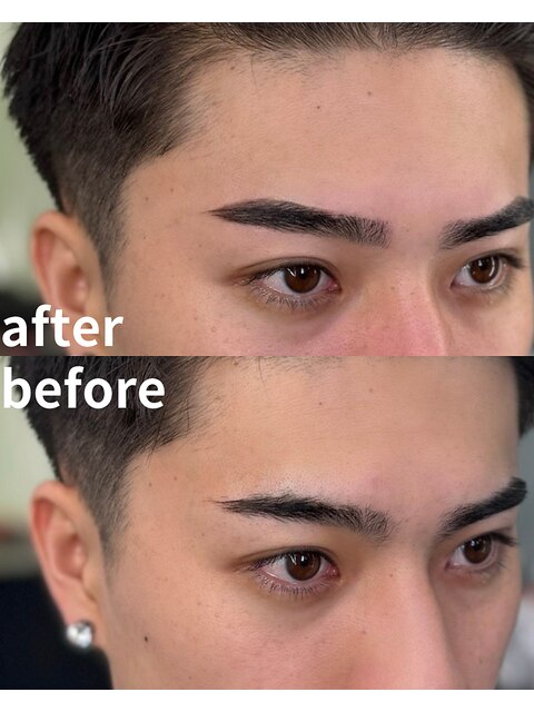 men's eye brow wax