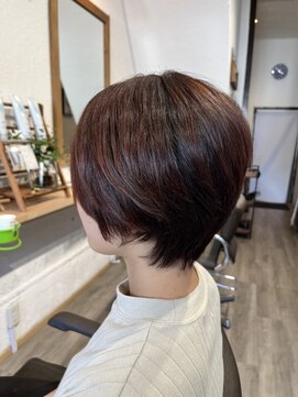 ペアツリー(Pear tree) ショートヘア×アプリコットピンク