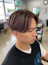 ブルーオーシャン 佐賀店(Blue Ocean) コンマ風無造作センターパート［大牟田駅/メンズ/学割U24/眉毛］