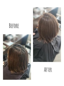 ヘアーアンドネイル ルシア(Hair&Nail Lucia) 白髪ぼかしハイライト