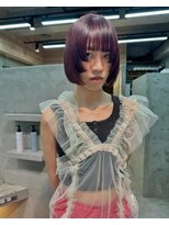 ビジュ(bijou)&nbsp;ステップカット×ブリーチなしカラー/横須賀中央/カット/カラー