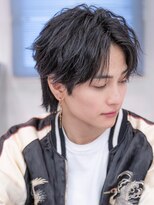 エフエム 渋谷(FM)&nbsp;アッシュブラック/マッシュパーマ/刈り上げ/ツーブロック