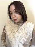 切りっぱなしボブこなれニュアンスラベンダー20代吉祥寺
