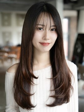 エインアンリー 明治神宮前(AIN.ANLY.) ☆レイヤーロング大人かわいい美髪前髪デジタルパーマ小顔前髪