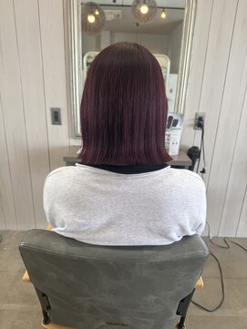 シェル 津山の手店(shel) 切りっぱなしボブボルドカラー