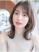 韓国レイヤー顔周りカット透明感カラー髪質改善艶髪シースルー