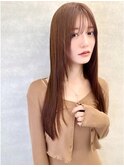 髪質改善で作る美髪ストレート　新宿/縮毛矯正　前髪カットAujua