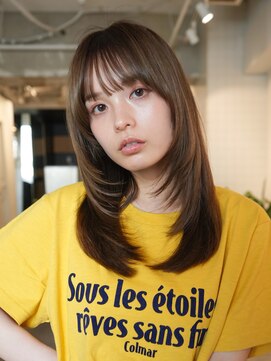 ラヴィズム 小新店(LUVISM) 韓国/顔周りレイヤー/おくれ毛/ベージュ/ダブルカラー/西区/小新