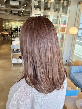 オーガニック リブ 川越(organic+live) ブリーチなし◎秋の透明感ミルクティーベージュ