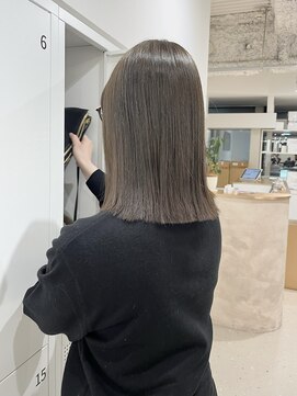 ノウハウ タニマチ(KNOWHOW tanimachi) オリーブベージュ/ミディアムヘア