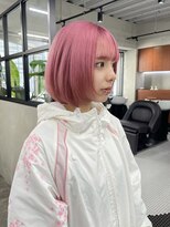 ニコ トウキョウ 渋谷(nico TOKYO)&nbsp;ダブルカラーチェリーレッドピンクブラウン韓国レイヤーロング