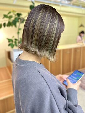 ロジェ(loje) 20代30代40代 デザインインナーカラー/ミディアムレイヤーカット