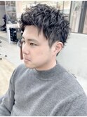 スパイキーショート　ピンパーマ