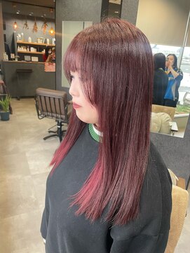 ティック 福井鯖江店(tic.) 小顔になるヘアスタイル/艶カラー/暖色カラー