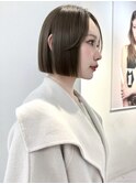 ミニボブでも幼くならないタッセルボブ ×オリーブグレージュ