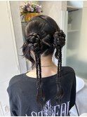 ツインカチモリ推し活ヘアセット川越本川越