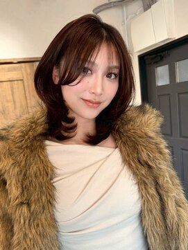 エトワ 中央店(etoi) 大分ハッシュカット胸上鎖骨下ミディアムレイヤースタイルかるめ