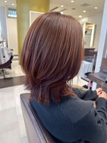 ソシエ 山陽姫路店&nbsp;外ハネマルチレイヤー　ナチュラルミディアム